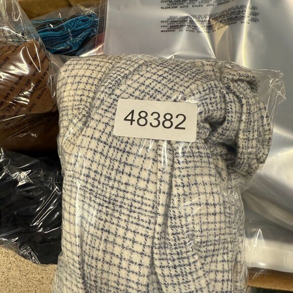 Carbon2cobak Shirt Men L Large Gray Plaid Button Up Collared Long Sleeve Pockets - Picture 6 of 6